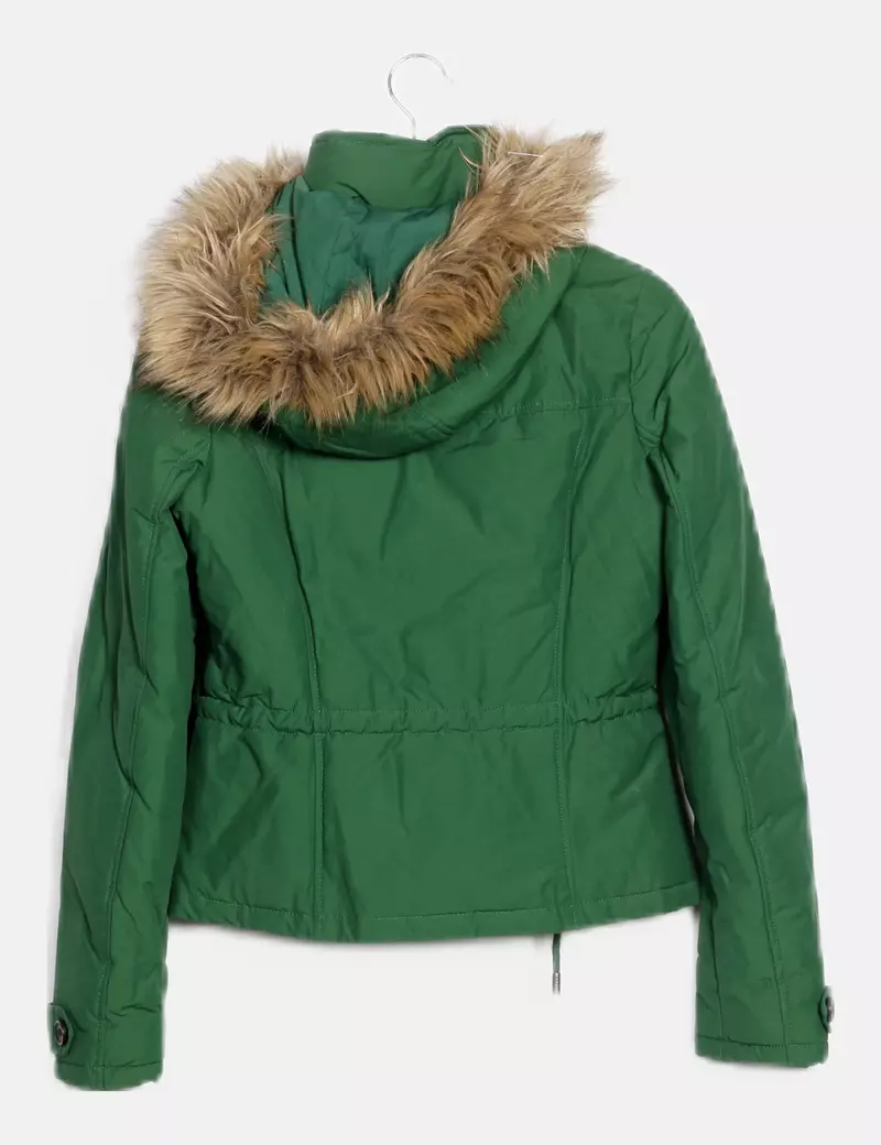 Abercrombie & Fitch Chaqueta verde acolchada