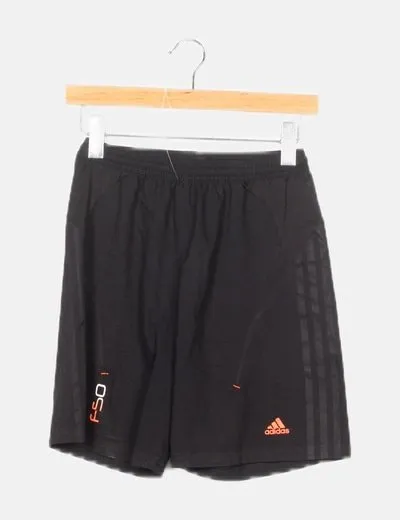 Adidas Bermuda negra deportiva