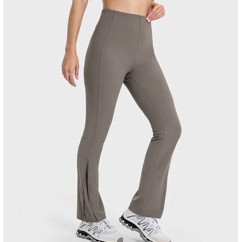 Ajuste de yoga de bengala de cinta de cinturón pantalones de cintura alta mujer suelta jogger de joggador transpirable con crema