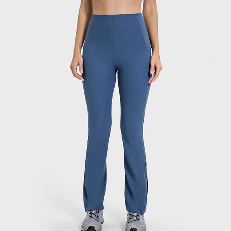 Ajuste de yoga de bengala de cinta de cinturón pantalones de cintura alta mujer suelta jogger de joggador transpirable con crema