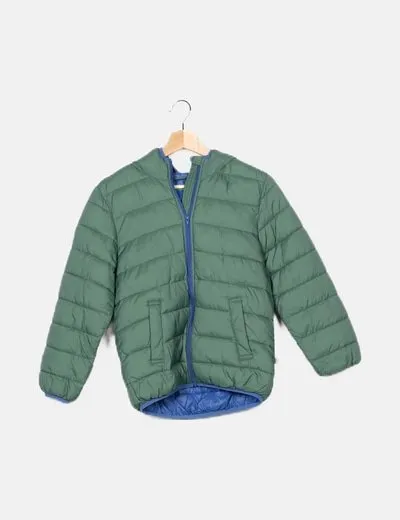 Benetton Cazadora acolchada verde