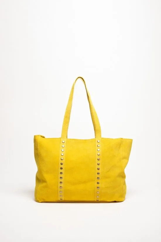 bolso de piel athuruga - amarillo