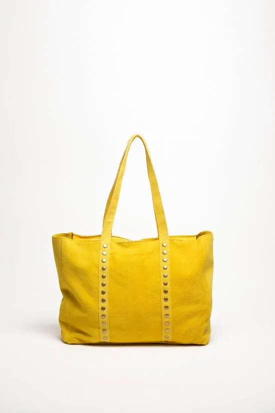 bolso de piel athuruga - amarillo