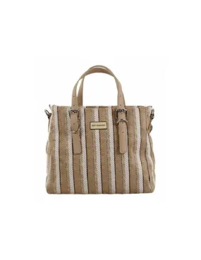 bolso don algodÓn big line beige