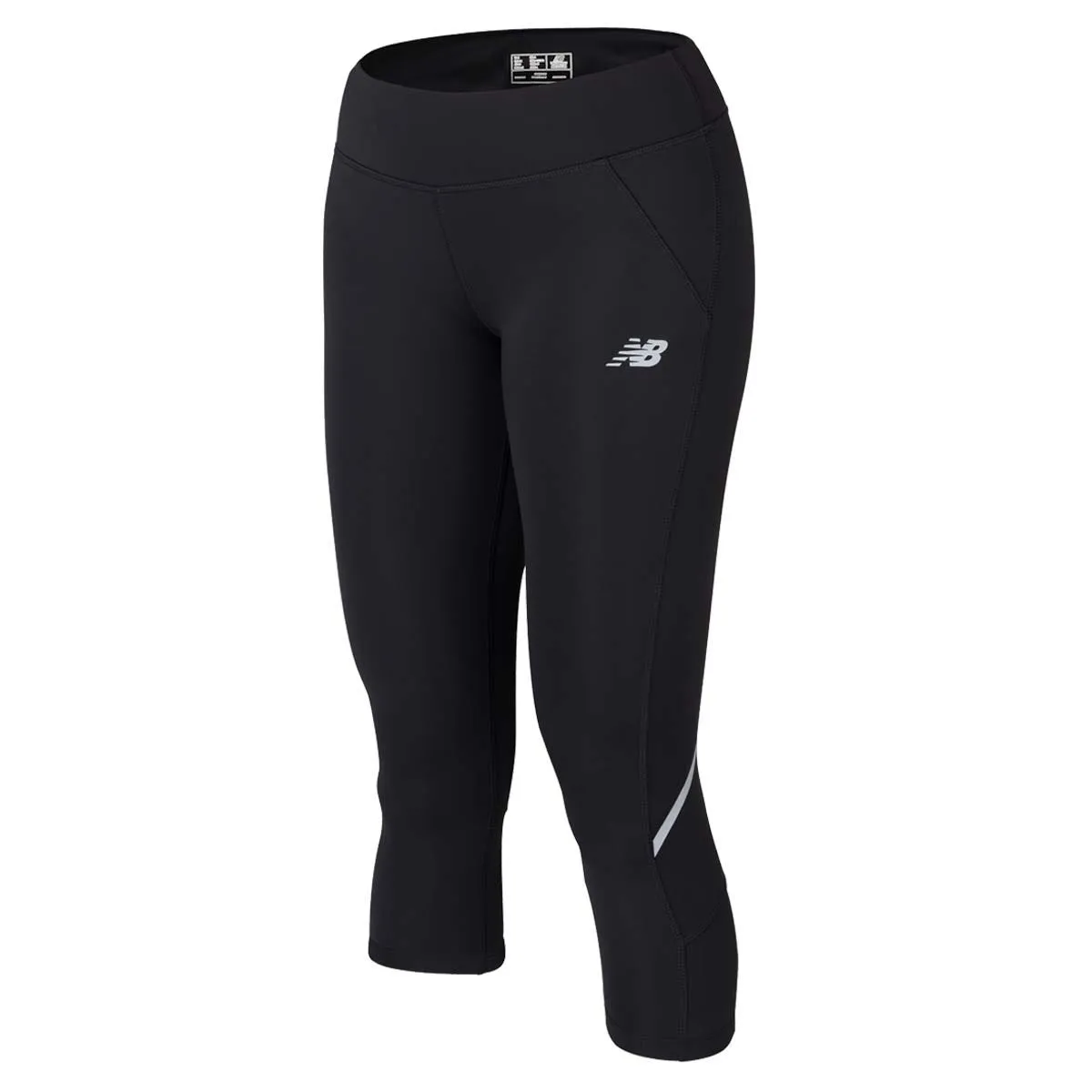 Calza Capri Running Mujer New Balance Plain Tight Negra