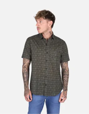 Camisa slim fit verde