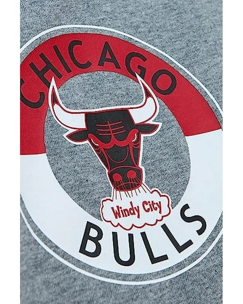 Camiseta mitchell & ness gris chicago bulls city collectio tee