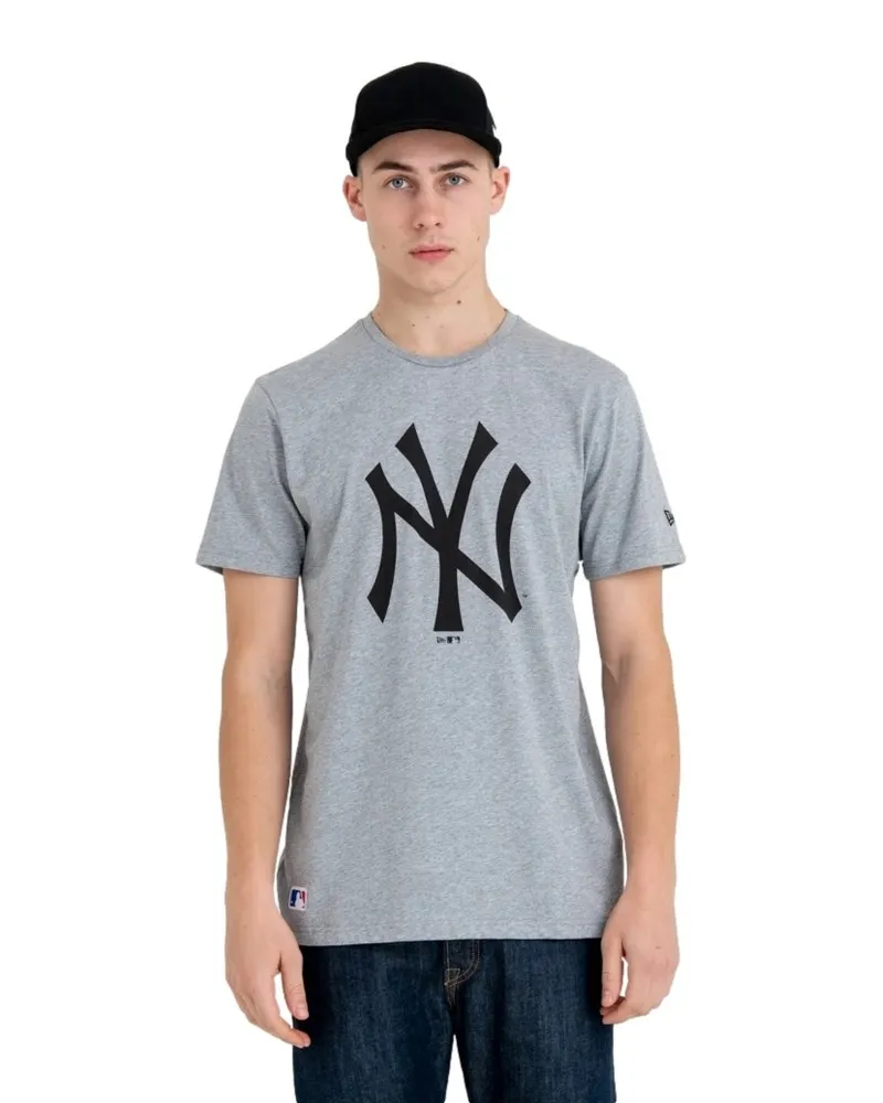 Camiseta new era gris yankees team logo tee