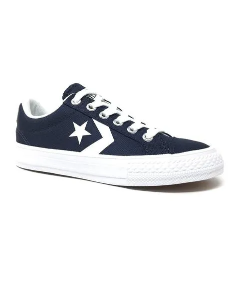 converse azul estrella blanca