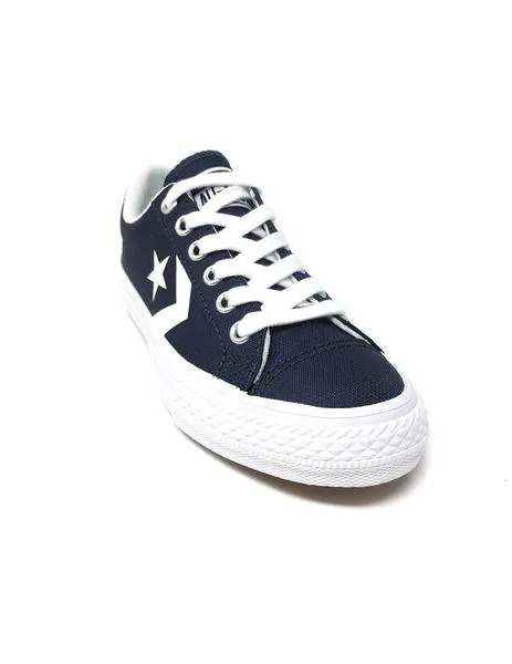 converse azul estrella blanca