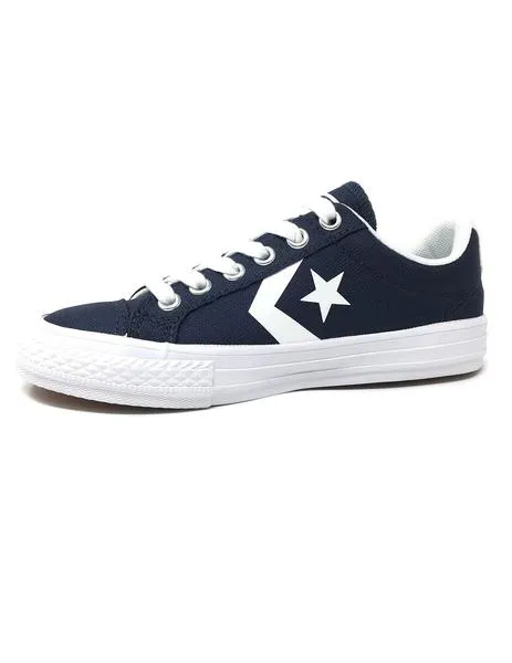 converse azul estrella blanca