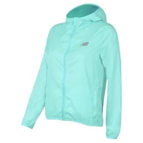 Cortaviento Running Mujer New Balance Windjacket Packable Turquesa