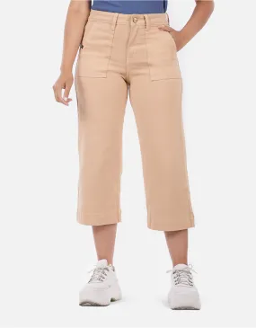 Cropped culotte beige mm