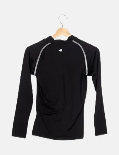 Decathlon Camiseta deportiva negra