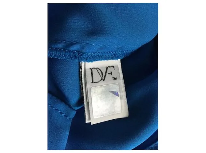 Diane Von Furstenberg Vestido DvF Apona de seda en azul real 