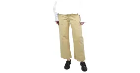 Frame Denim Pantalón con bolsillos de algodón amarillo pálido - talla UK 12 