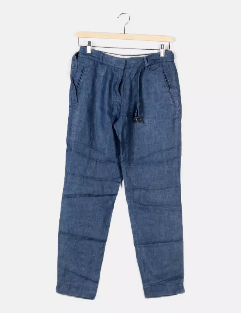 Massimo Dutti Pantalón azul denim