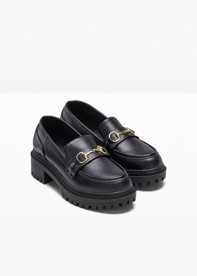 Mocasín Chunky Negro