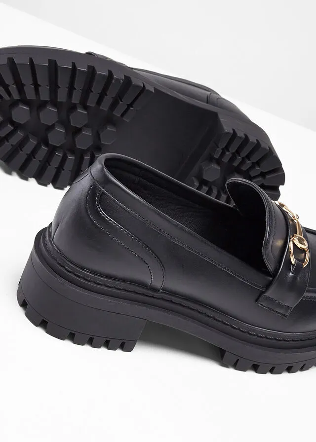 Mocasín Chunky Negro