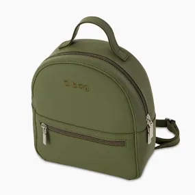 Mochila de tejido de goma verde militar O jolie