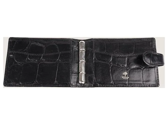 Mulberry Monedero de agenda Negro 