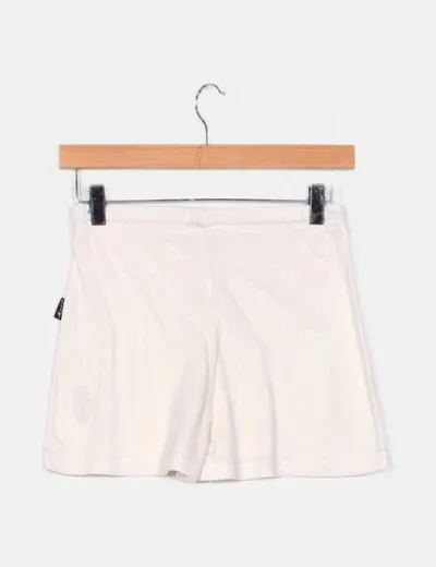 NoName Pantalón deportivo blanco corto