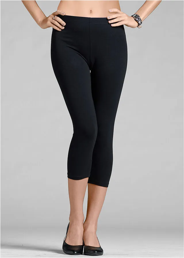 Pack de 2 leggings cropped Negro-negro