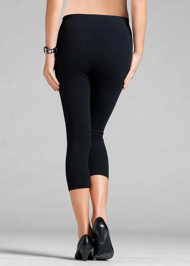 Pack de 2 leggings cropped Negro-negro