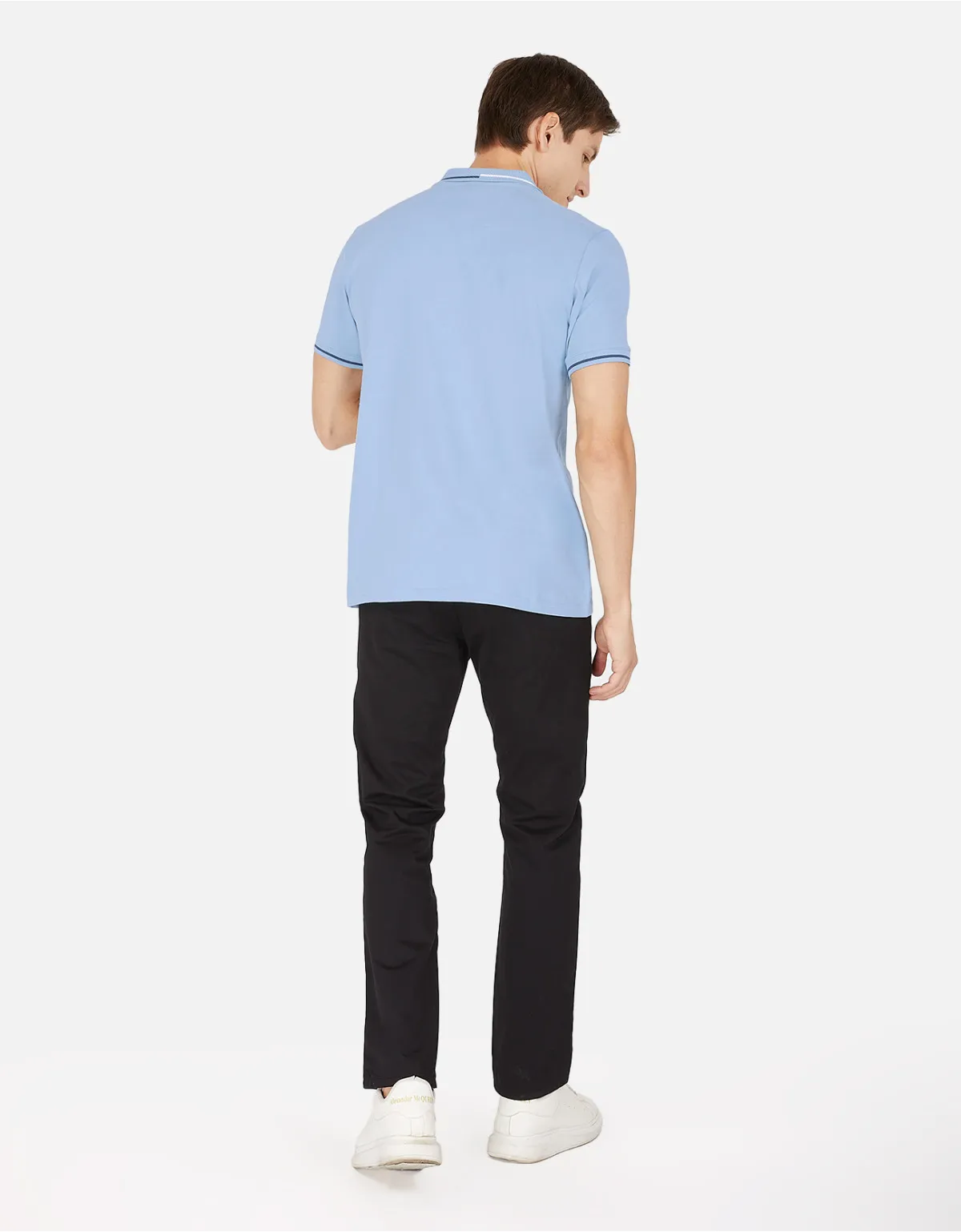 Pantalón regular fit negro