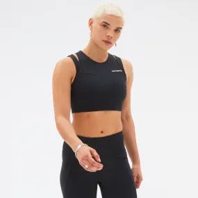 Peto Running Mujer New Balance  Shape Shield Crop Bra Negro