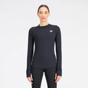 Polera Manga Larga Running Mujer New Balance Q Speed 1NTRO Negra