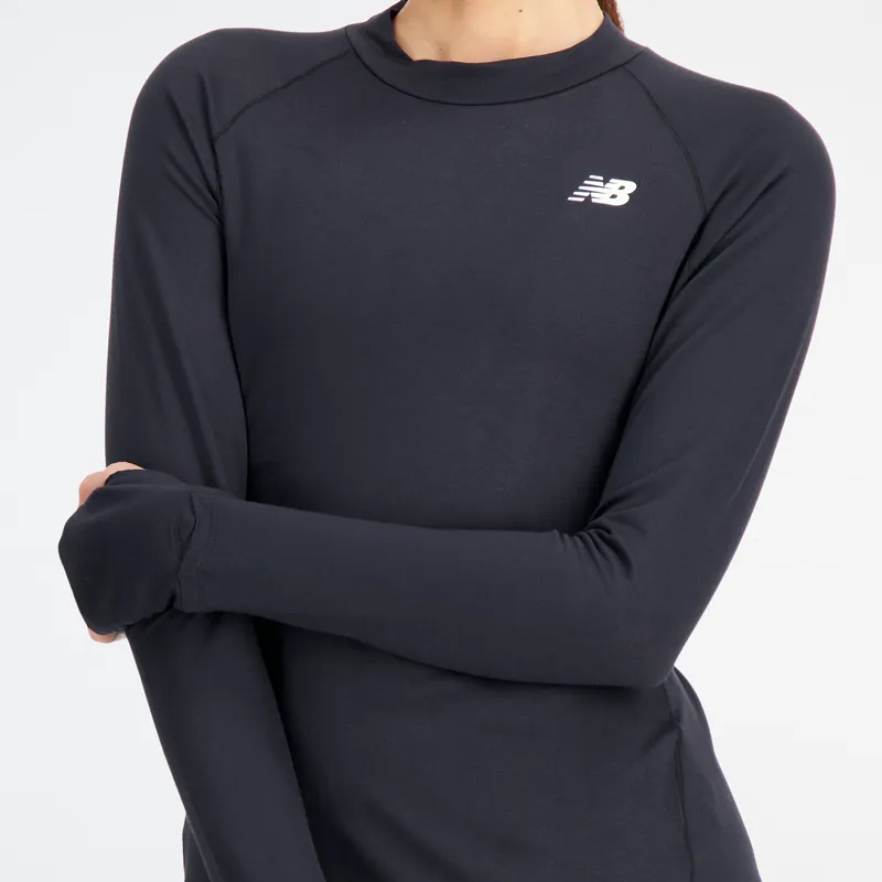 Polera Manga Larga Running Mujer New Balance Q Speed 1NTRO Negra