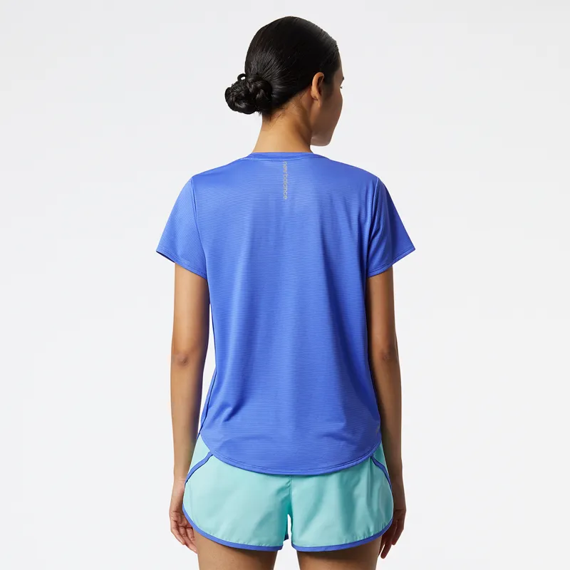 Polera Running Mujer New Balance Accelerate Azul