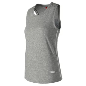 Polera Running Mujer New Balance Athletics Racerback Gris