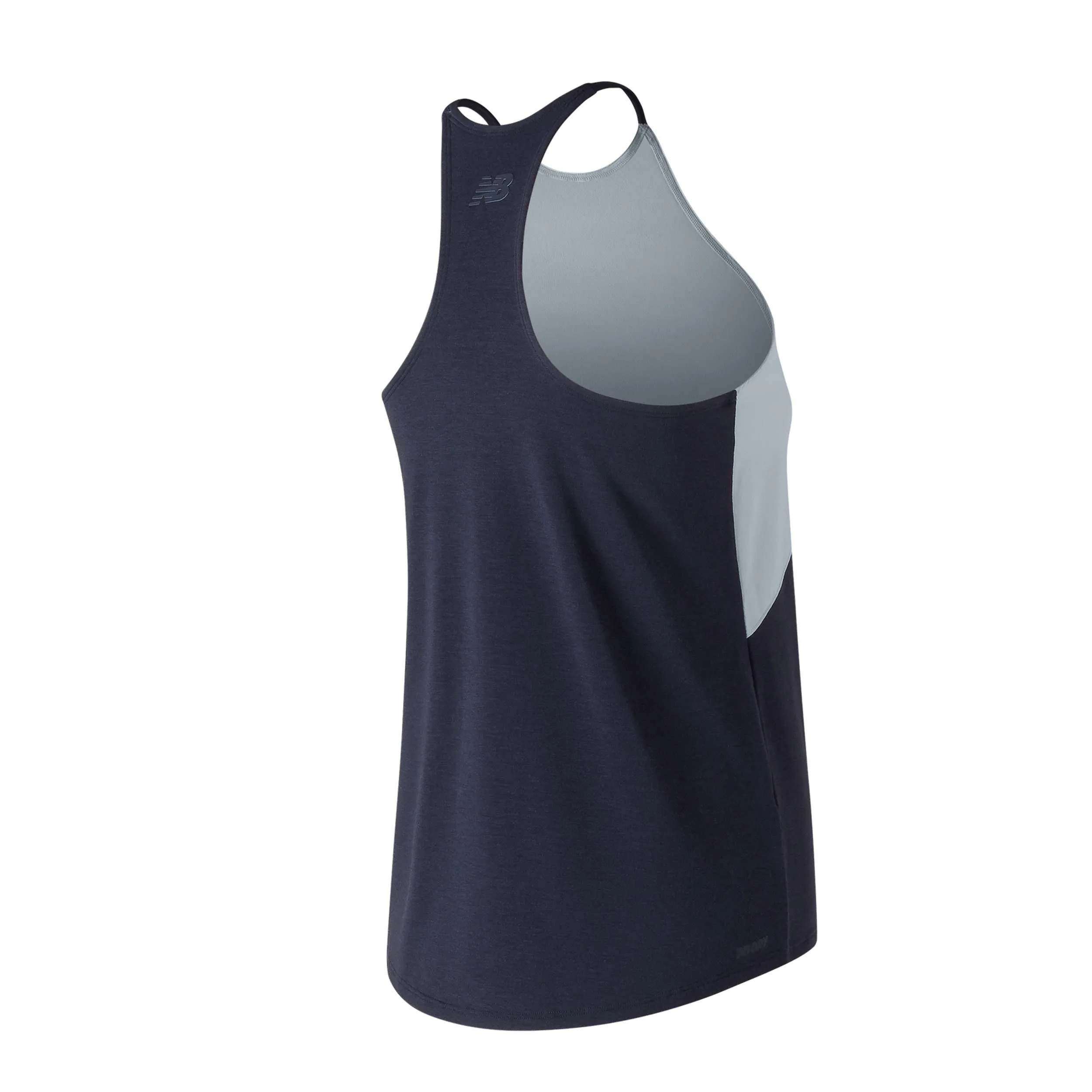 Polera Running Mujer New Balance Energize Racerback Celeste