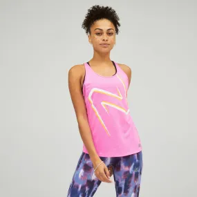 Polera Running Mujer New Balance Printed Impact Run Rosado