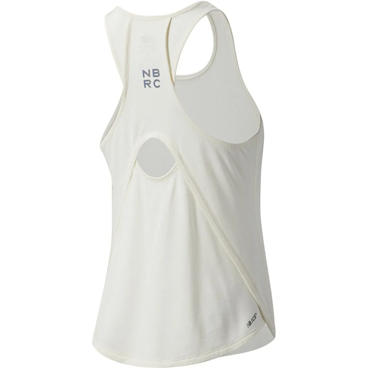 Polera Running Mujer New Balance Q Speed Fuel Jacquard Tank Sin Mangas Blanco