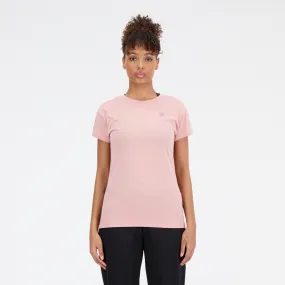 Polera Running Mujer New Balance Relentless Heathertech Rosada