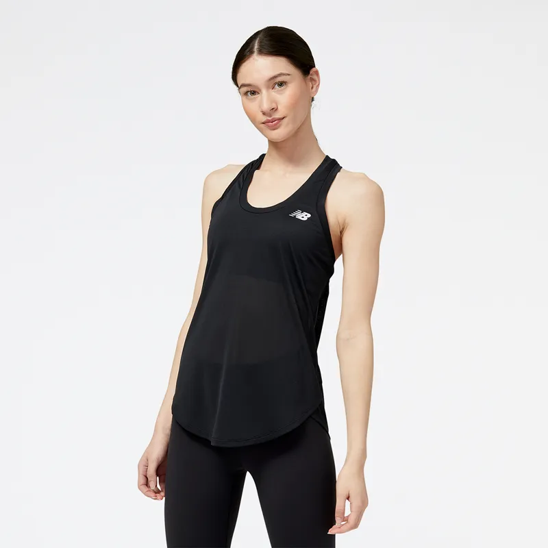 Polera Sin Mangas Running Mujer New Balance Accelerate Tank Negra