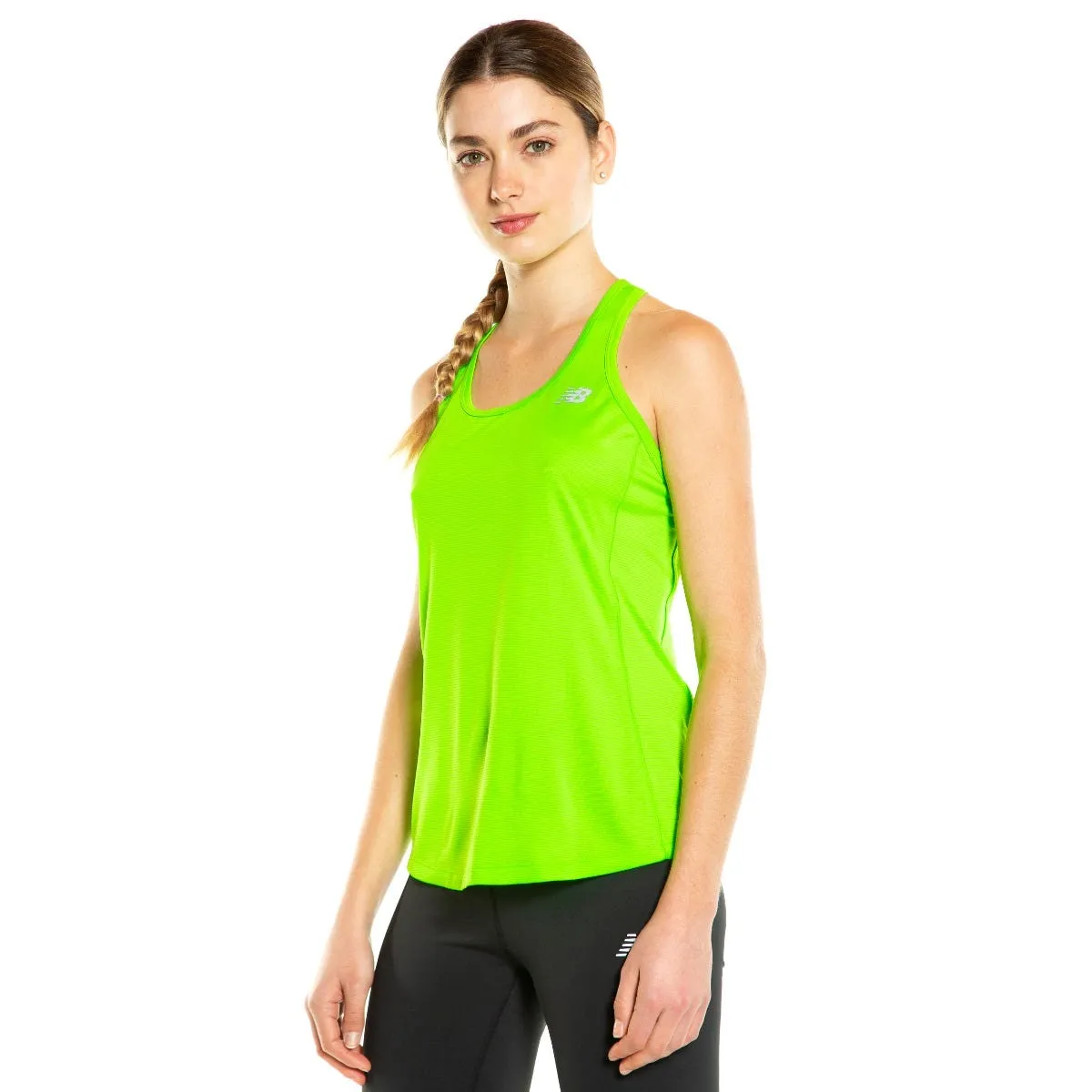 Polera sin mangas Running Mujer New Balance Accelerate Verde