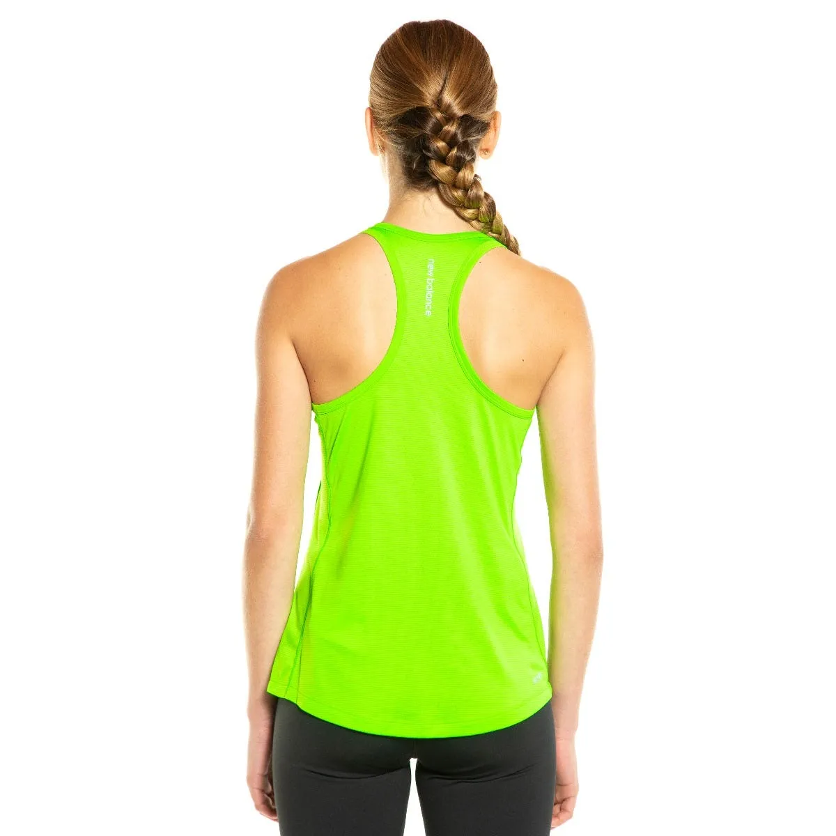 Polera sin mangas Running Mujer New Balance Accelerate Verde