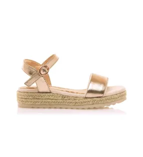 Sandalias Pad dorado