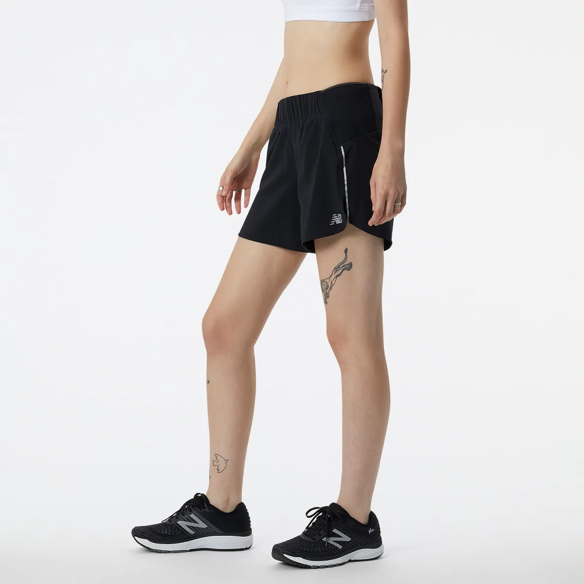 Short Running Mujer New Balance Impact Run 5" Negro