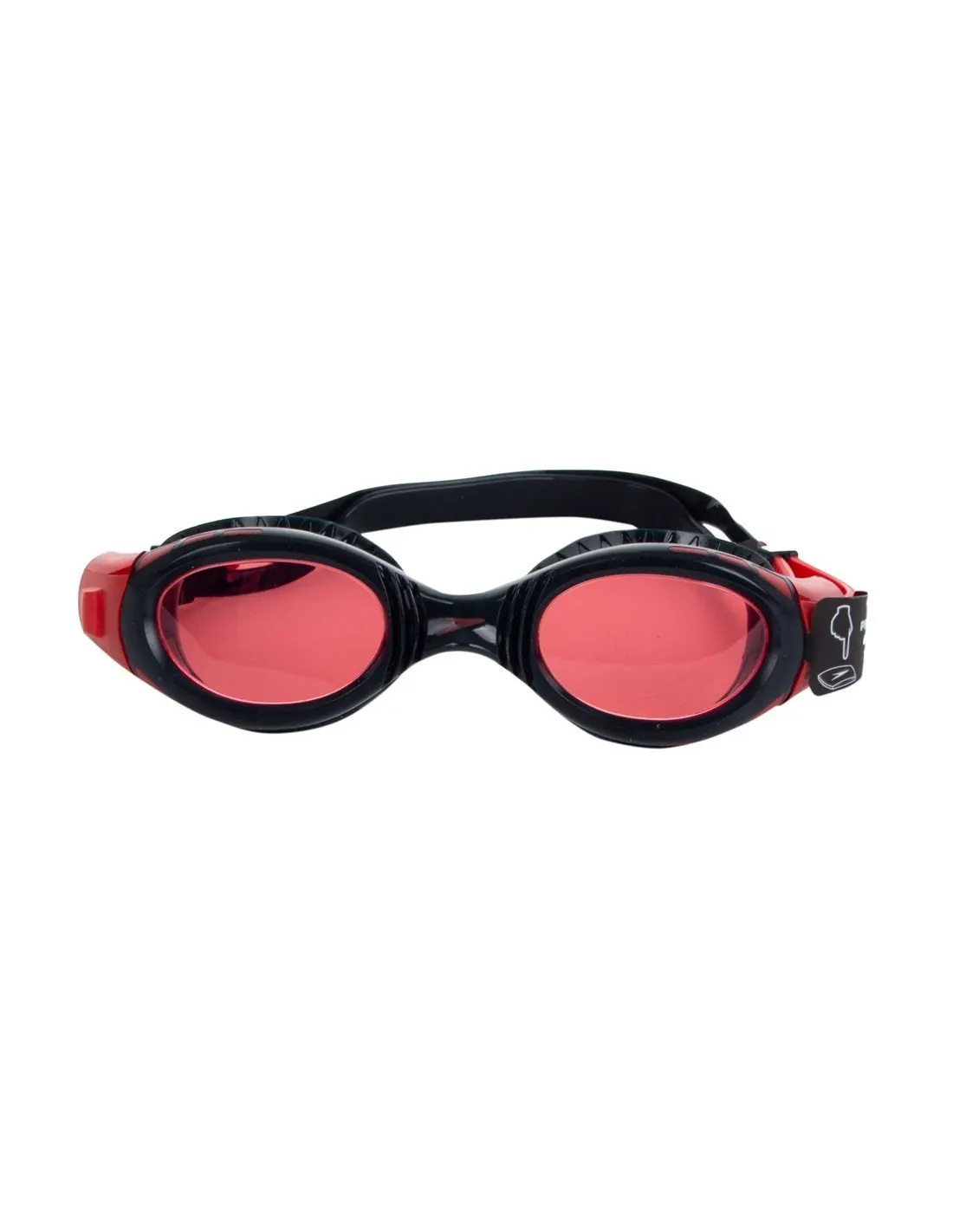 SPEEDO - Gafas acuáticas rojo y negro Futura Biofuse Flexiseal Niño/a