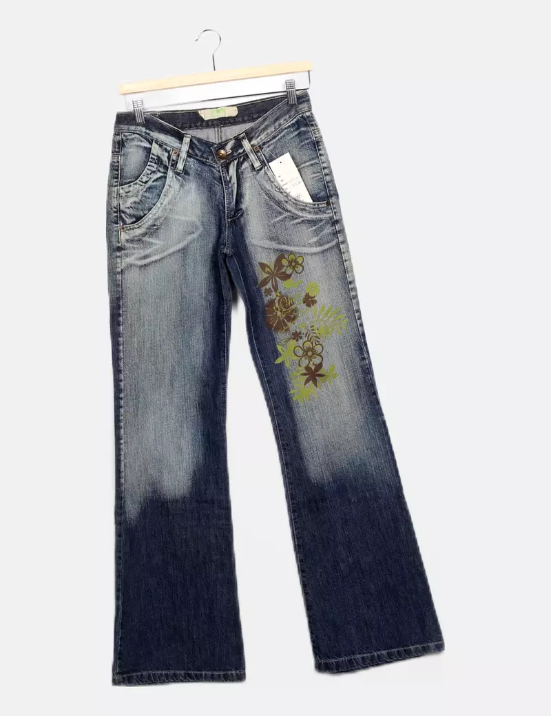 VDN Pantalón denim azul marino