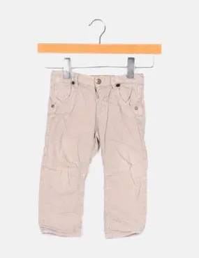 Zara Pantalón de pana beige