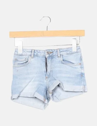 Zara Short denim azul