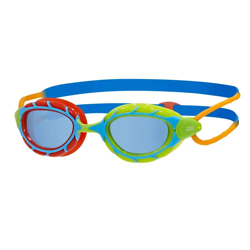 Zoggs gafas Predator Junior Azul Rojo Tintado Azul